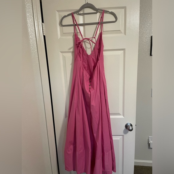 NWT Free People - Finer Things Midi Pink Dress - Picture 10 of 11